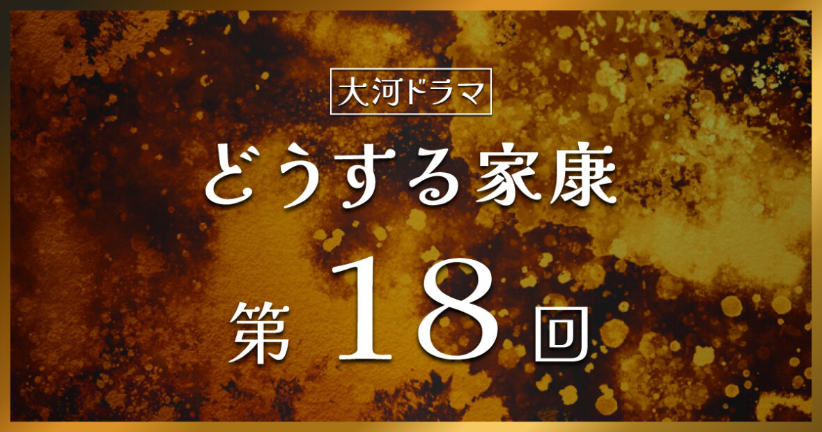 大河ドラマ「どうする家康」第18回