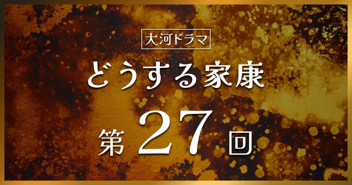 大河ドラマ「どうする家康」第27回